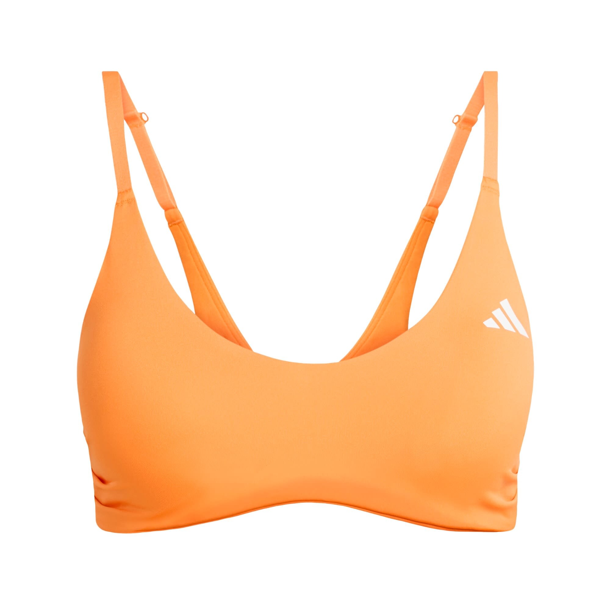 ADIDAS PERFORMANCE Sutien sport Optime Essentials  portocaliu