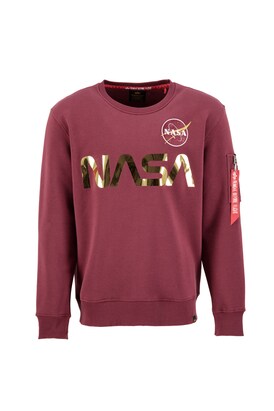 alpha industries Sweatshirt ‘Nasa Reflective’ Goud / Bourgogne