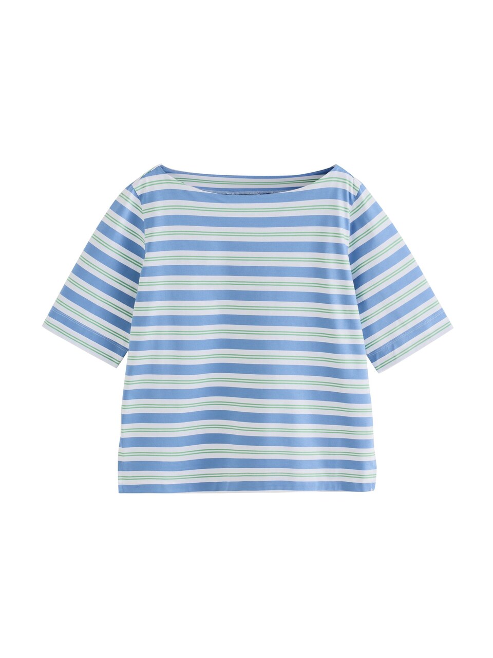 T-shirt royalblå / ljusgrön
