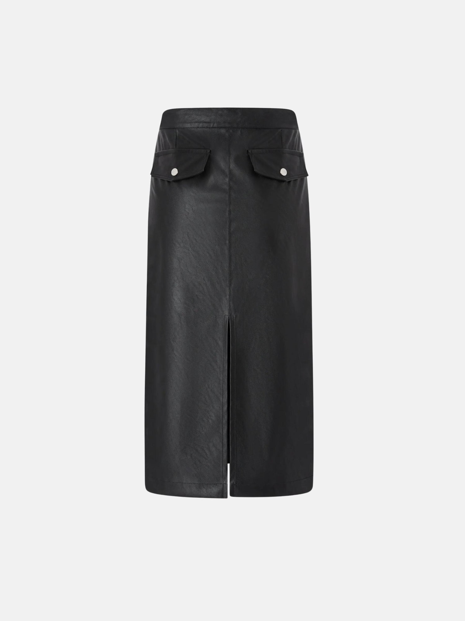 PINKO Falda 'PINKO GERBERA GONNA SPALMATO EFFETTO NAPPA GONNA' negro – imagen 2