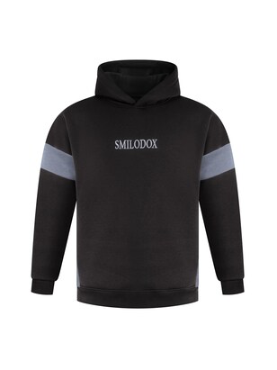 Smilodox Sweatvest ‘Jayden’ Donkergrijs / Zwart / Wit