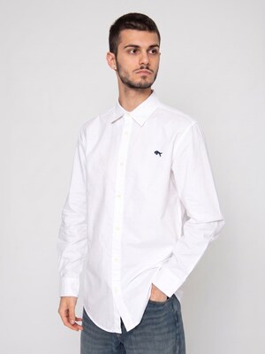 WRANGLER Camisa 'LS SHIRT'  azul / blanco
