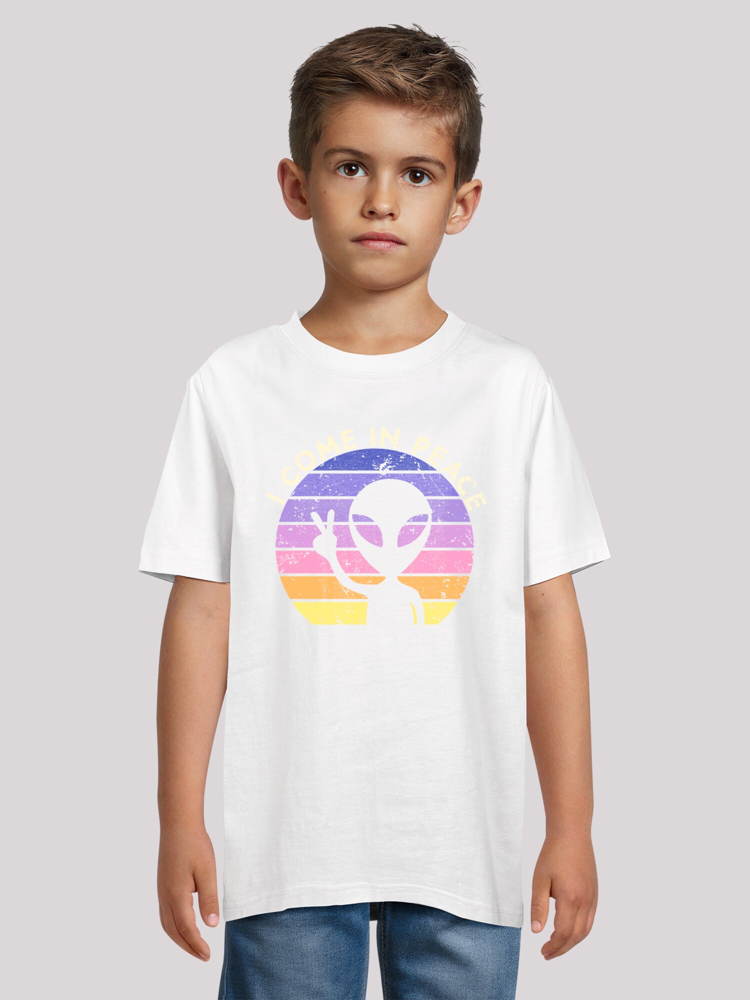 Thumbnail - T-Shirt 'Alien Peace Sunset'