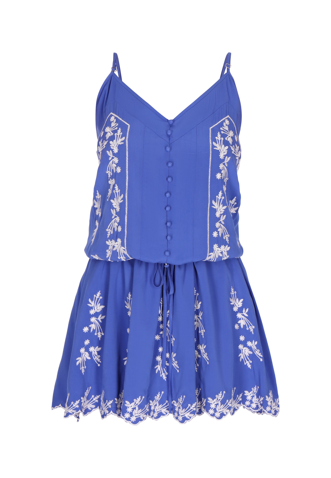 IZIA Rochie de vară  albastru / alb