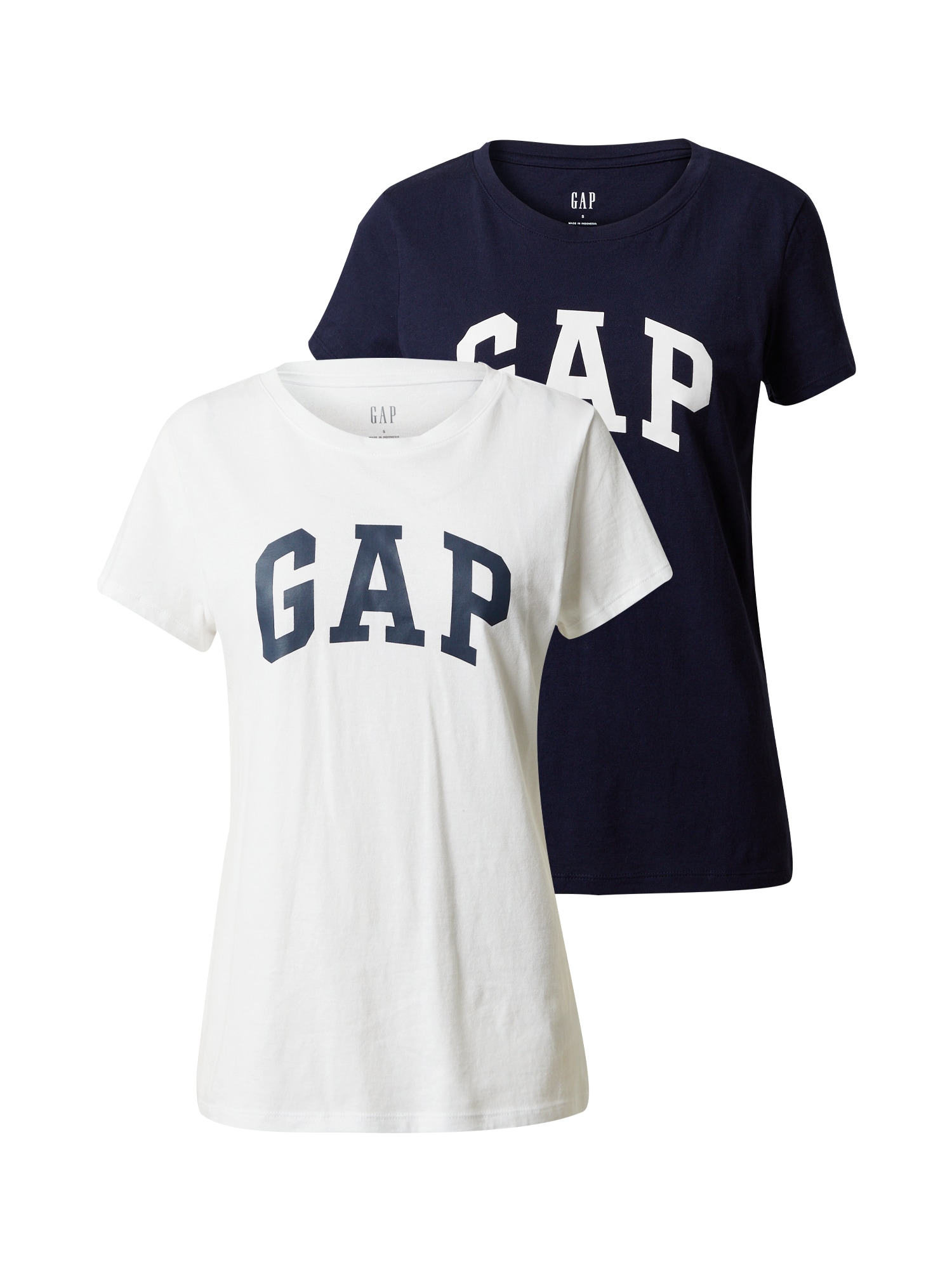 GAP Tricou  bleumarin / alb