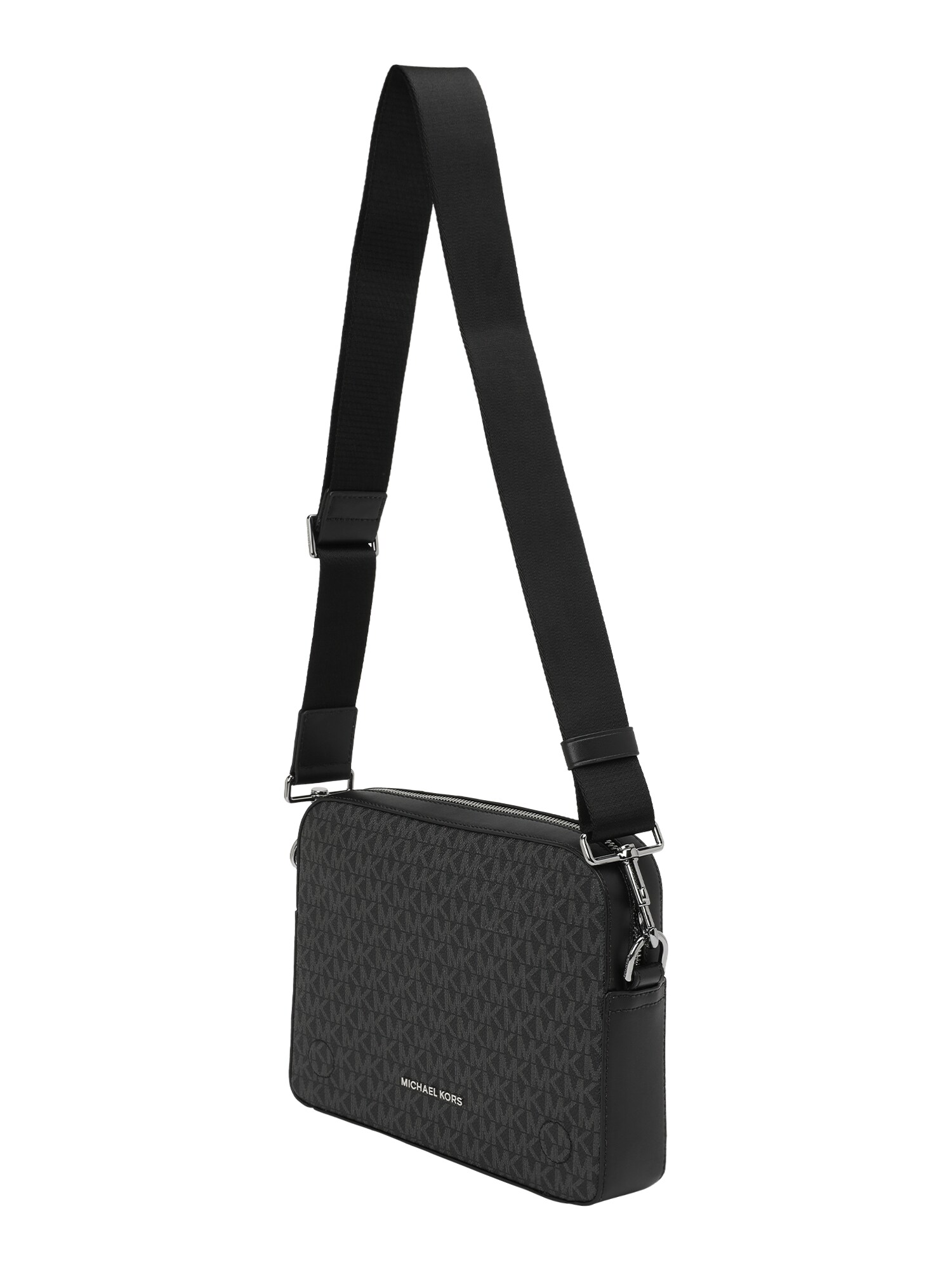 Michael Kors Taška cez rameno  sivá / čierna / strieborná