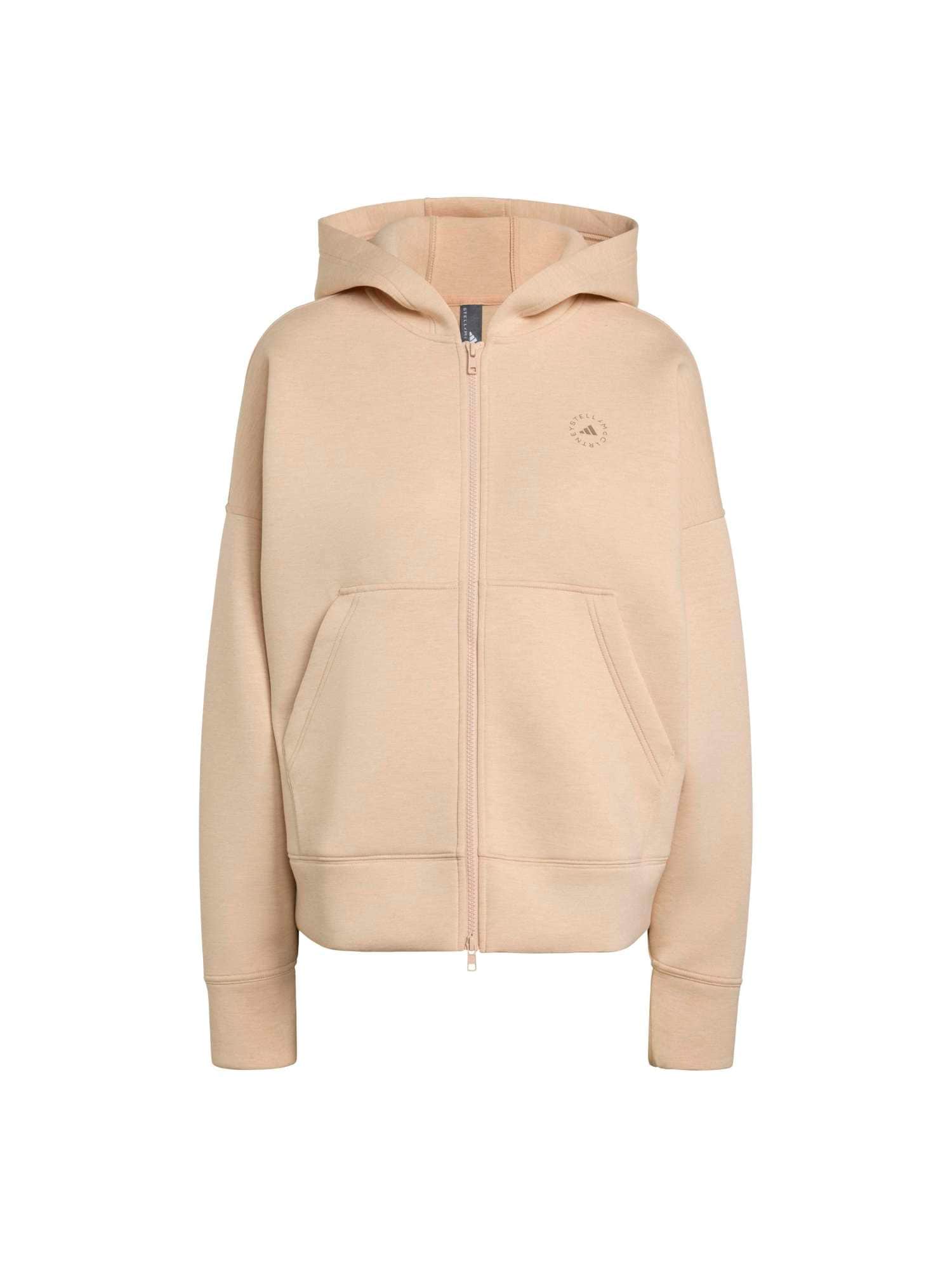 ADIDAS BY STELLA MCCARTNEY Bluză cu fermoar sport Scuba  bej amestecat