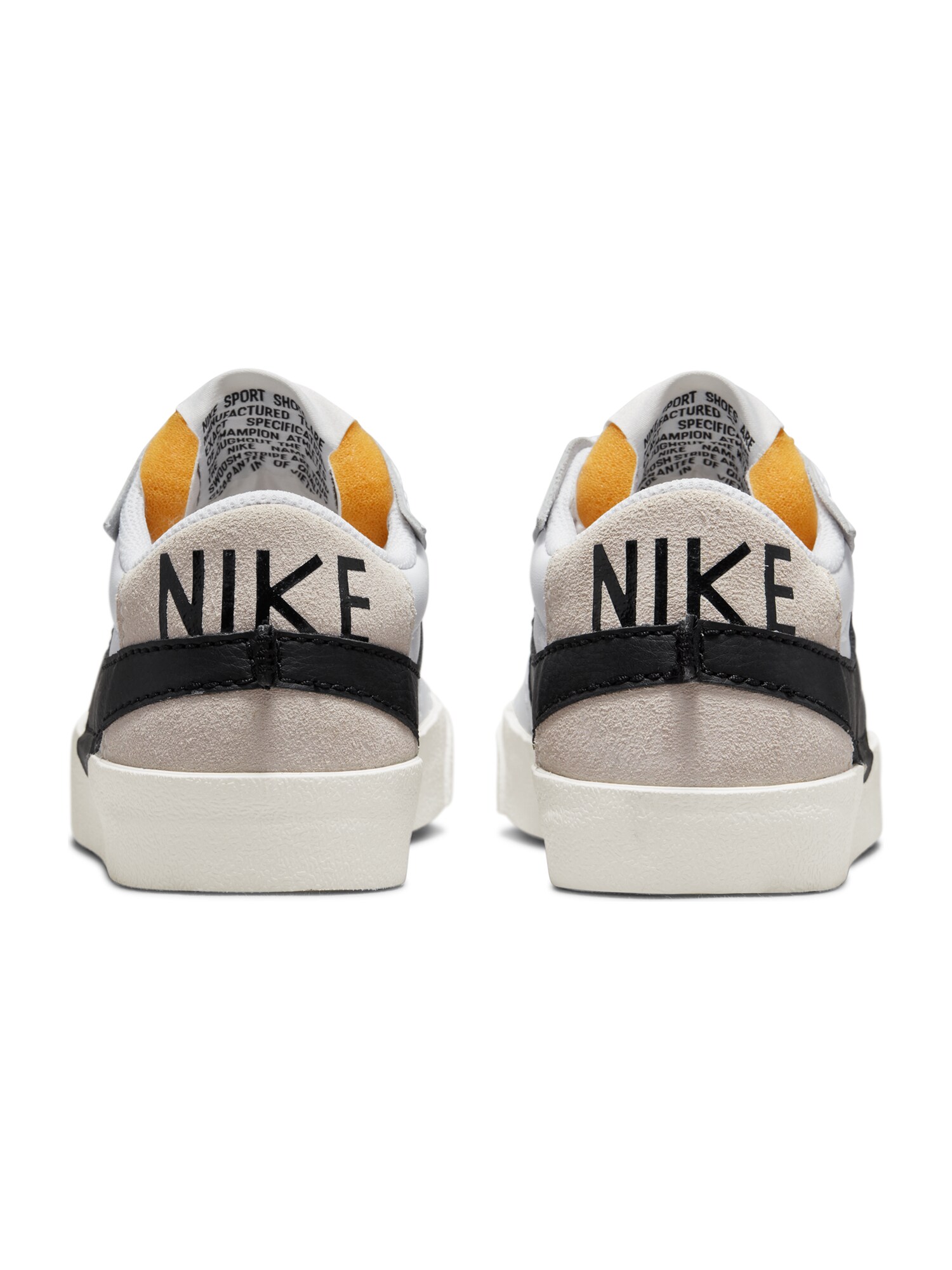 Nike Sportswear Nízke tenisky 'BLAZER 77 JUMBO' béžová / neónovo žltá / čierna / biela (obrázok 5)