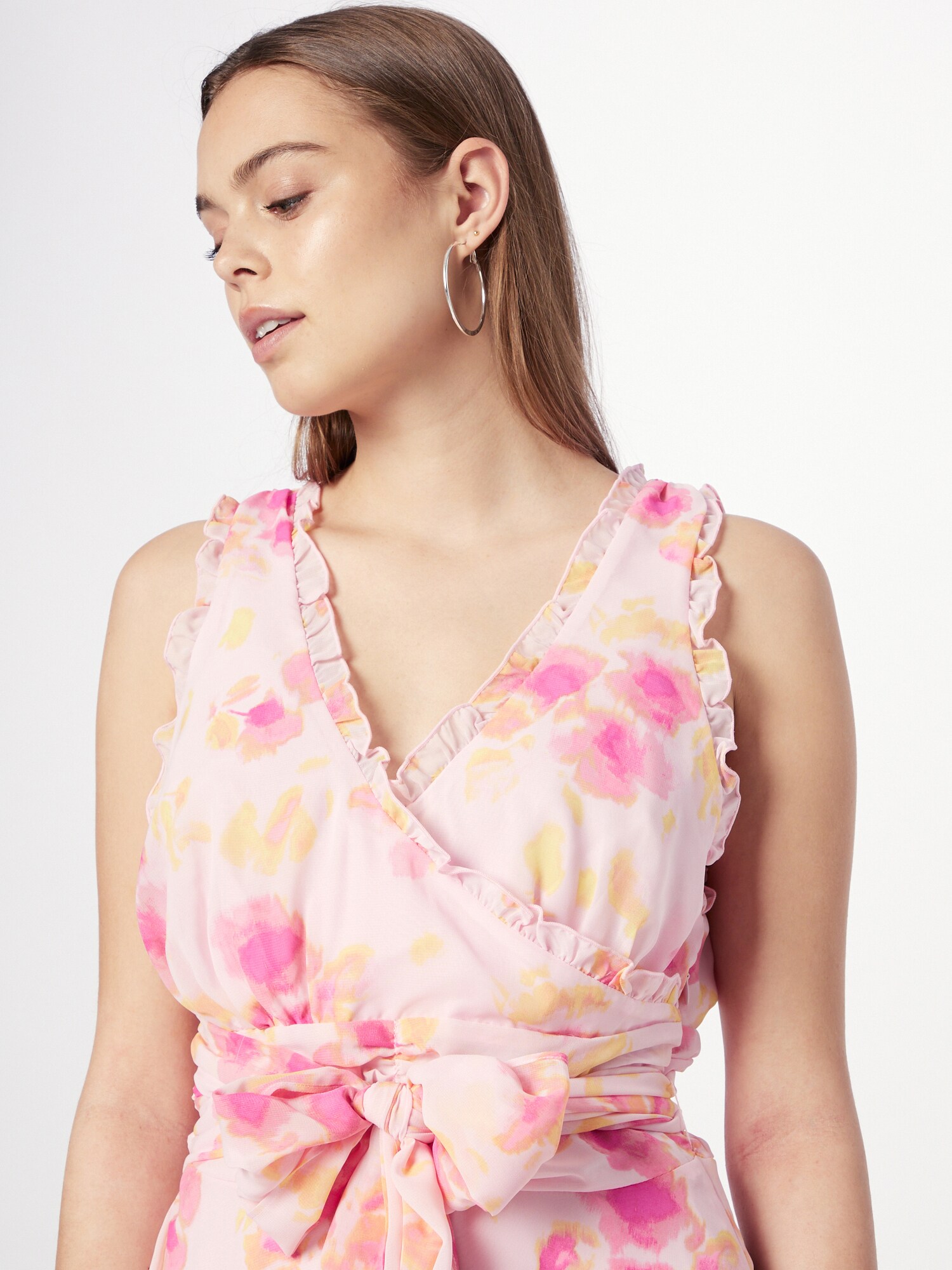 VERO MODA Šaty 'FELICIA' oranžová / ružová / pastelovo ružová (obrázok 5)