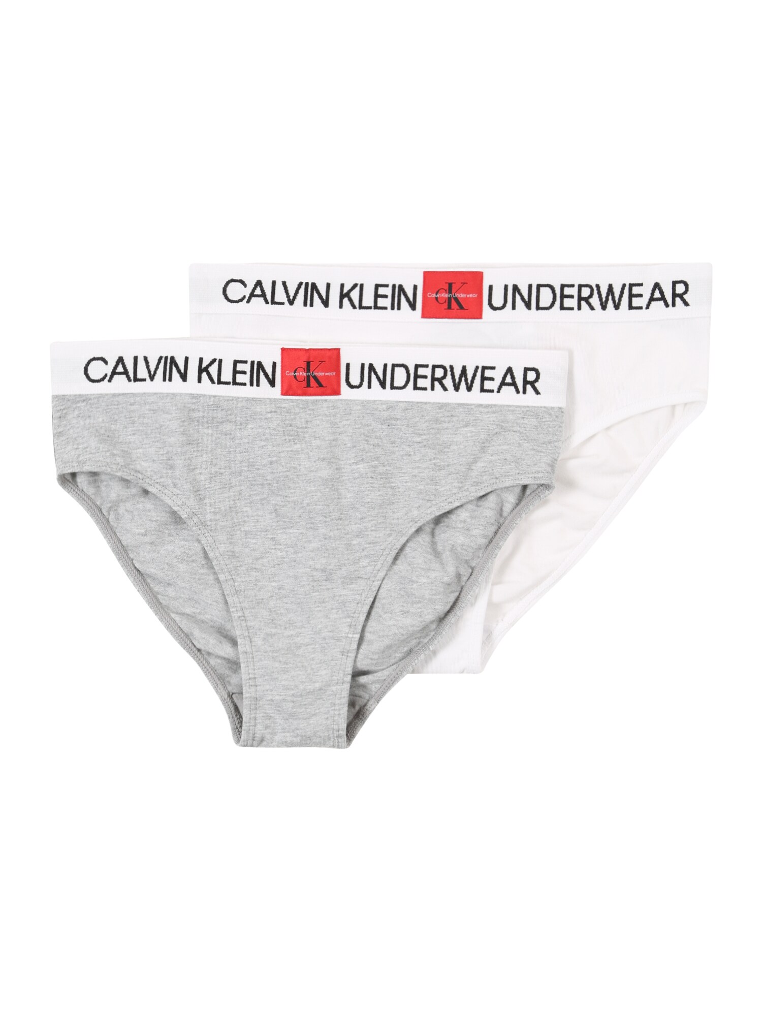 Calvin Klein Underwear Apatinės kelnaitės  pilka / balta / juoda / raudona