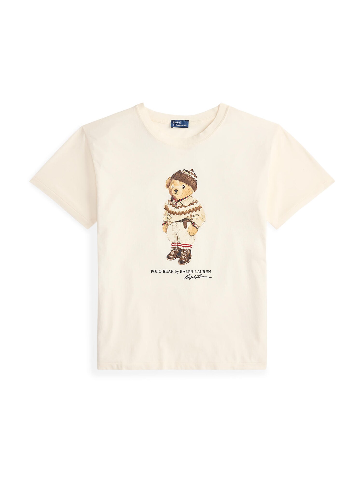 Polo Ralph Lauren Tricou  maro cămilă / ciocolatiu / negru / alb lână