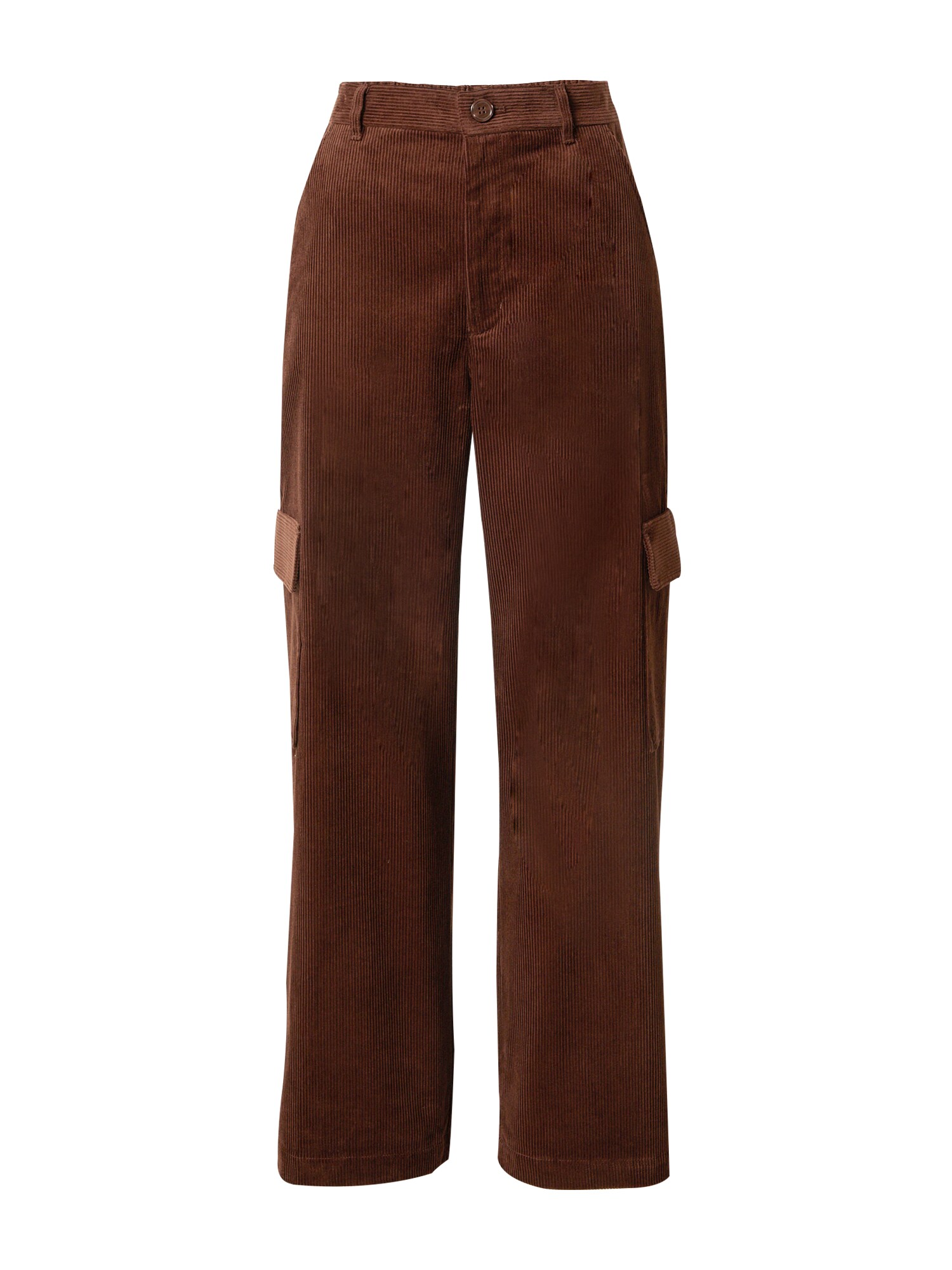 Monki Pantaloni cu buzunare  castaniu