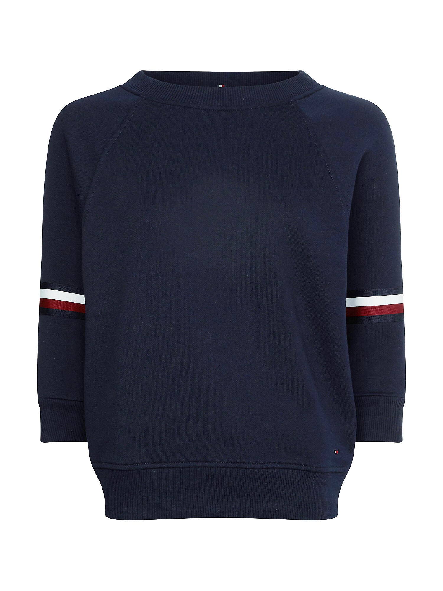 Tommy Hilfiger TOMMY HILFIGER Sweatshirt 'Signature Tape Boat' dunkelblau / rot / weiß