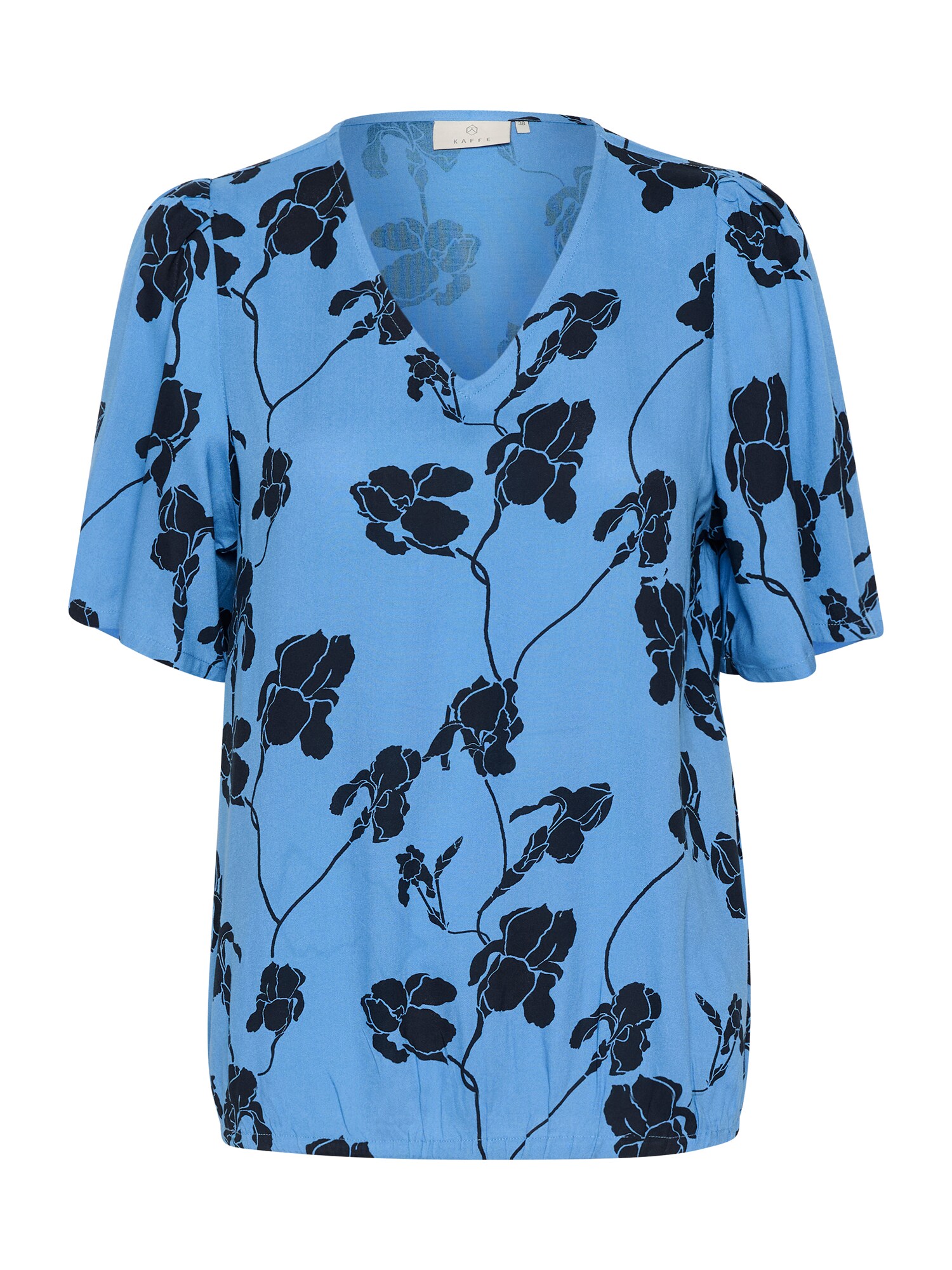 Kaffe Bluză KA Ariana  azur / negru