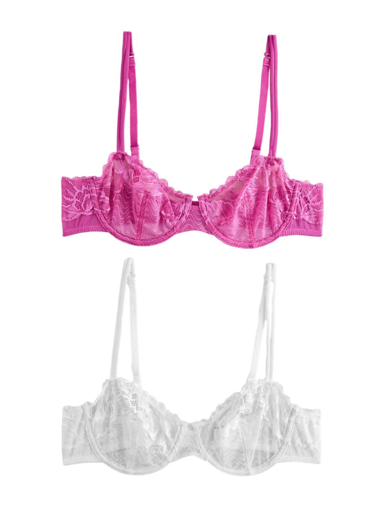 Next Sutien  fucsia / alb