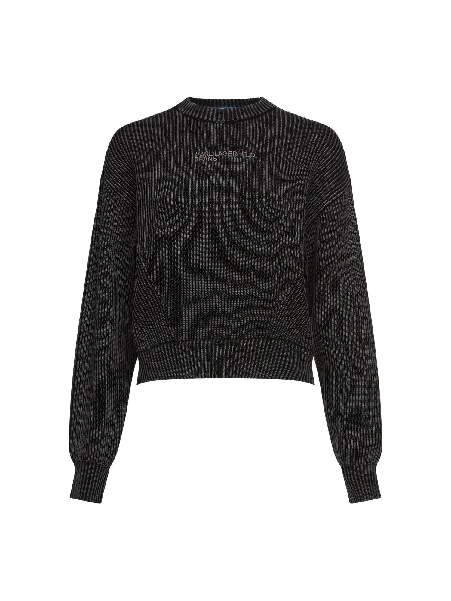 KARL LAGERFELD JEANS Pulover negru amestecat / alb