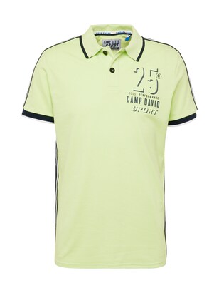 camp david Shirt Groen / Zwart / Wit