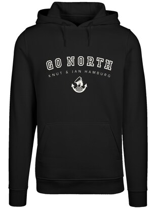 F4NT4STIC Sweatshirt ‘Go North’ Zwart / Wit