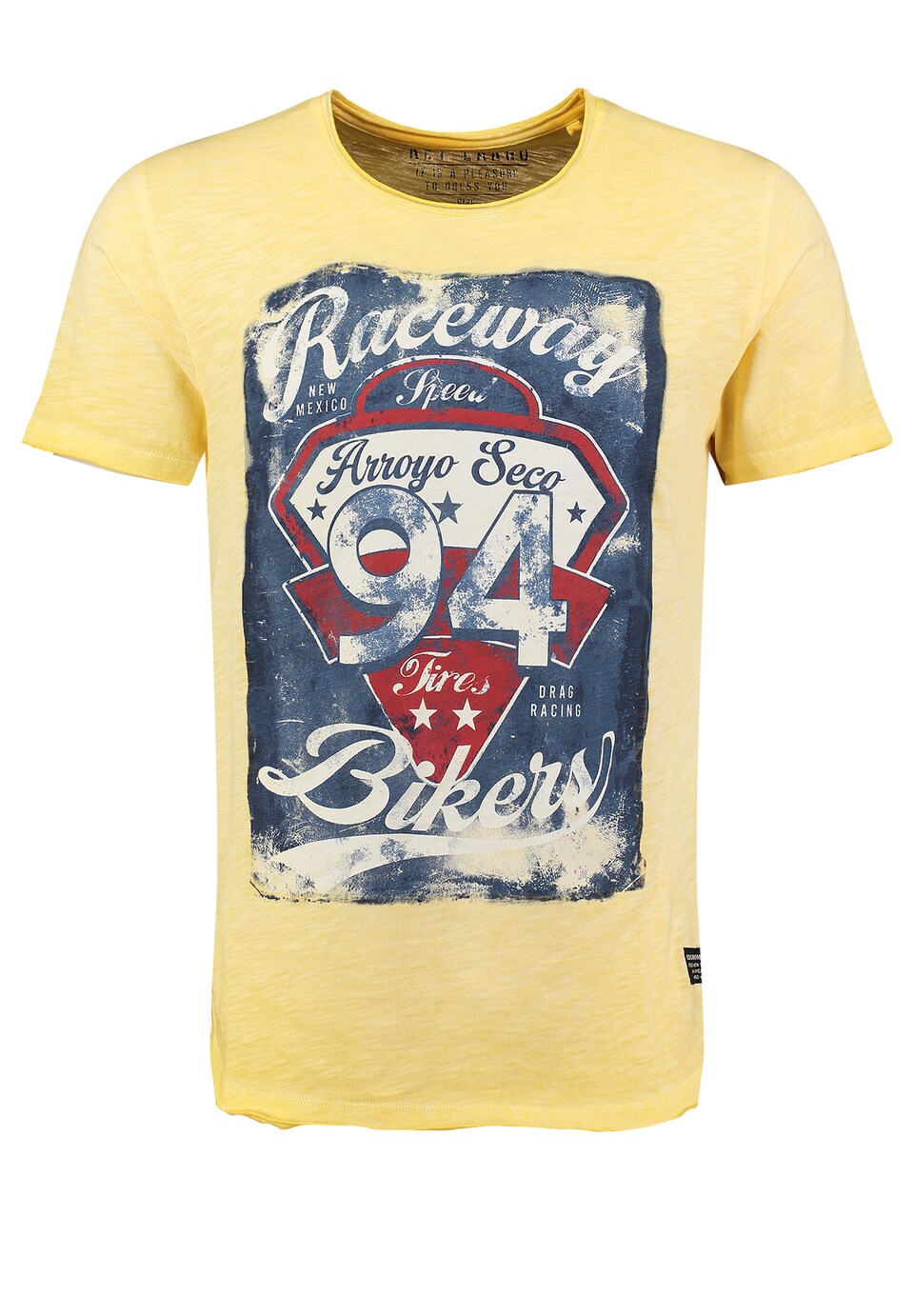T-shirt 'KLRACEWAY' marinblå / ljusgul / röd