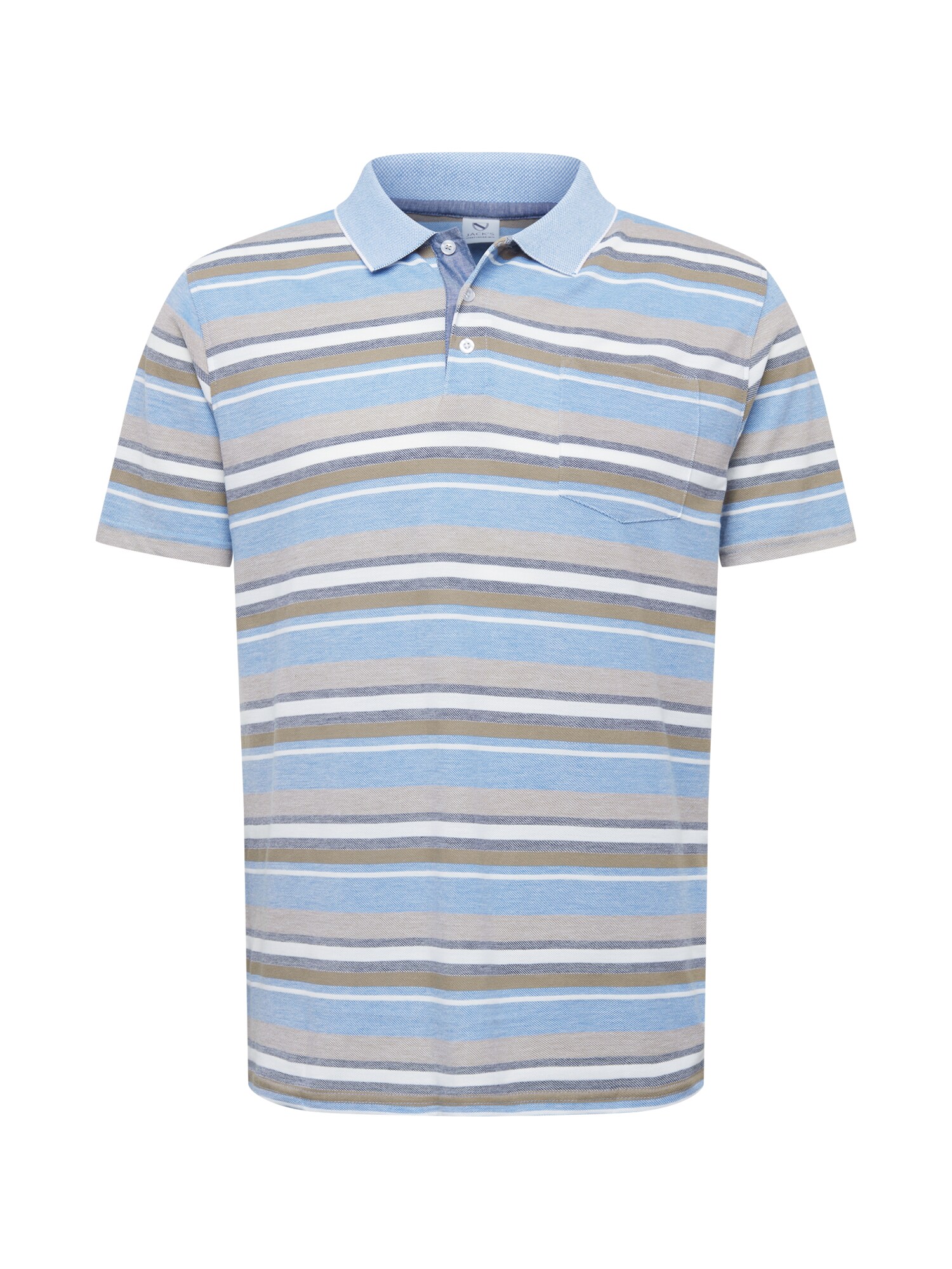 Jack's Marškinėliai pilka / šviesiai mėlyna / tamsiai mėlyna / balta / alyvuogių spalva