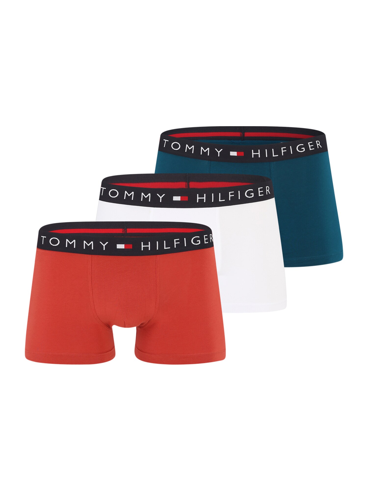 Tommy Hilfiger Underwear Boxerky  béžová / tmavomodrá / tmavooranžová / biela