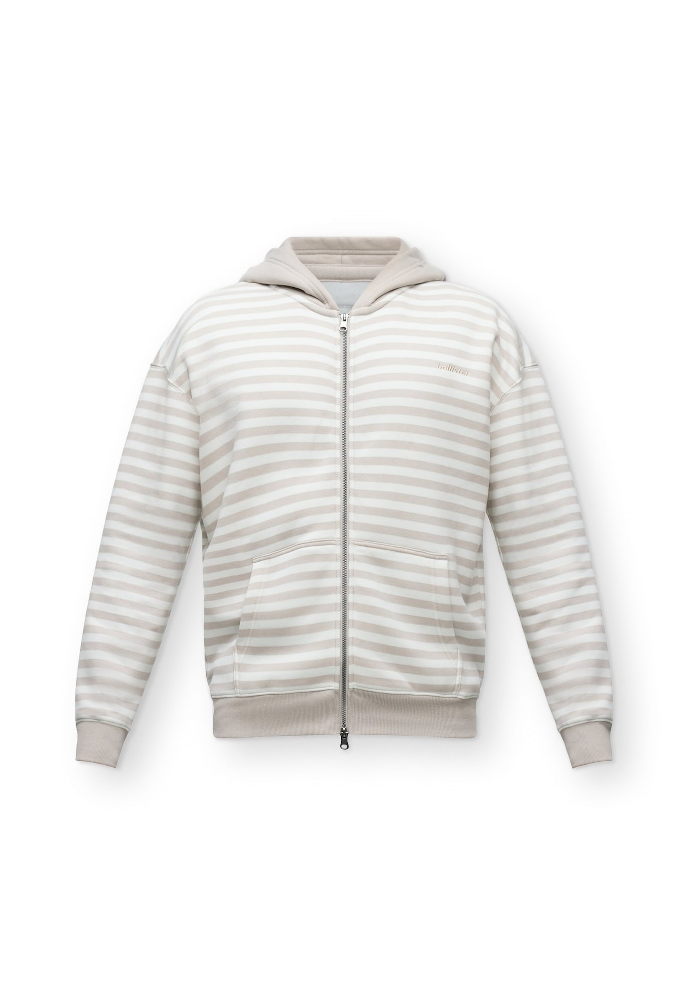 HOLLISTER Hanorac bej / alb