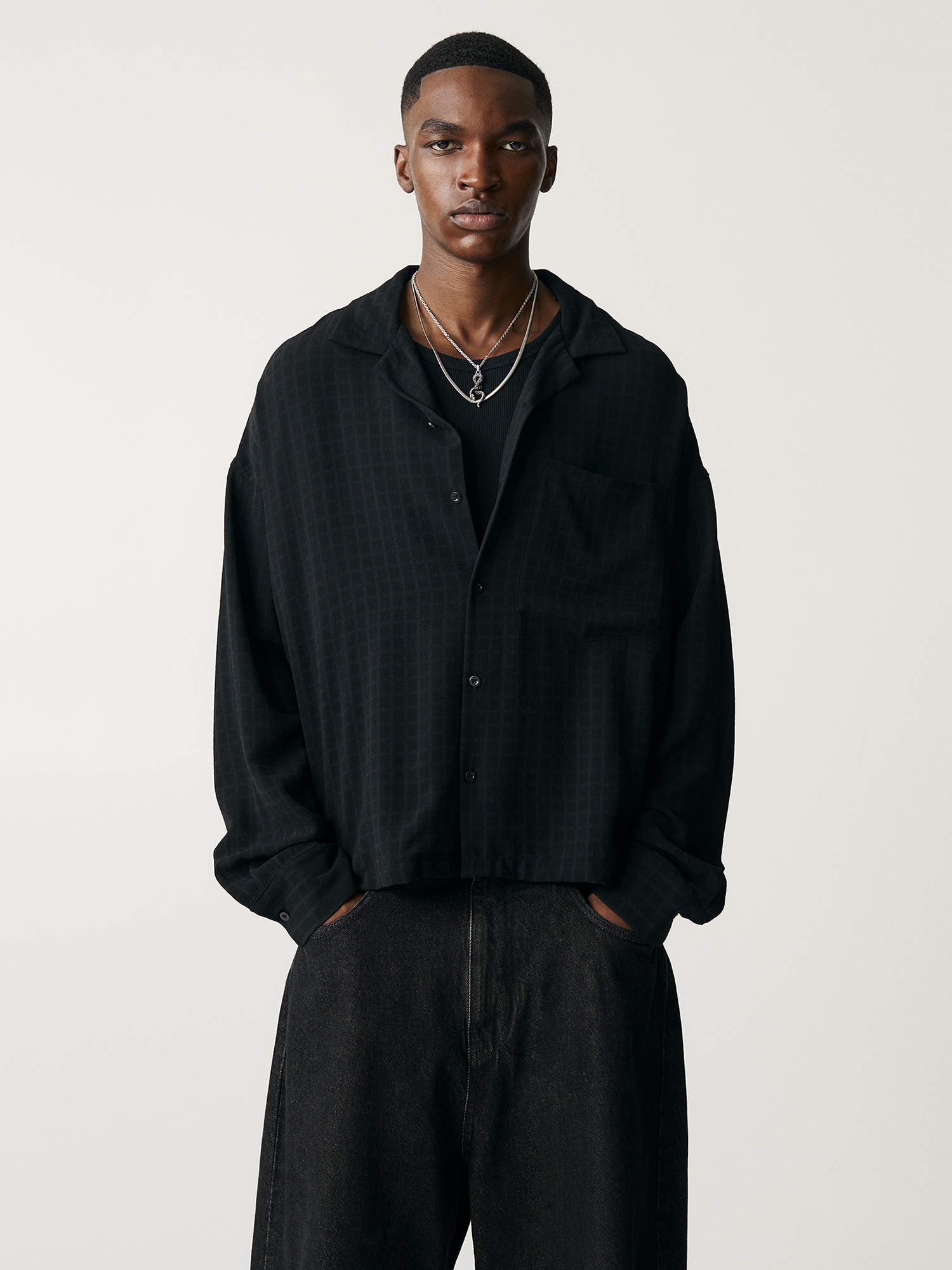 Pull&Bear Ing  szürke / fekete termék 2. képe