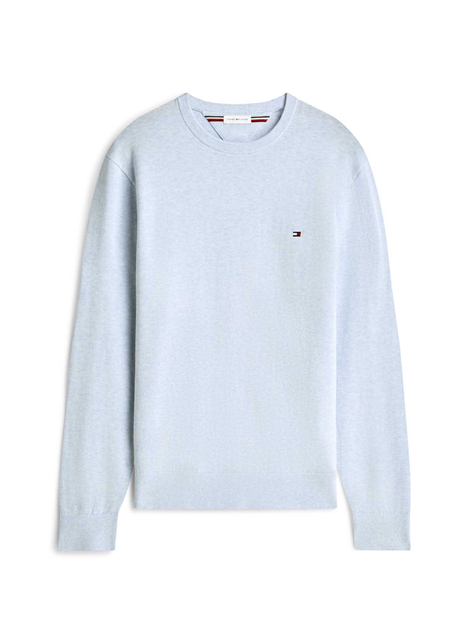 TOMMY HILFIGER Pulover Essential albastru pastel