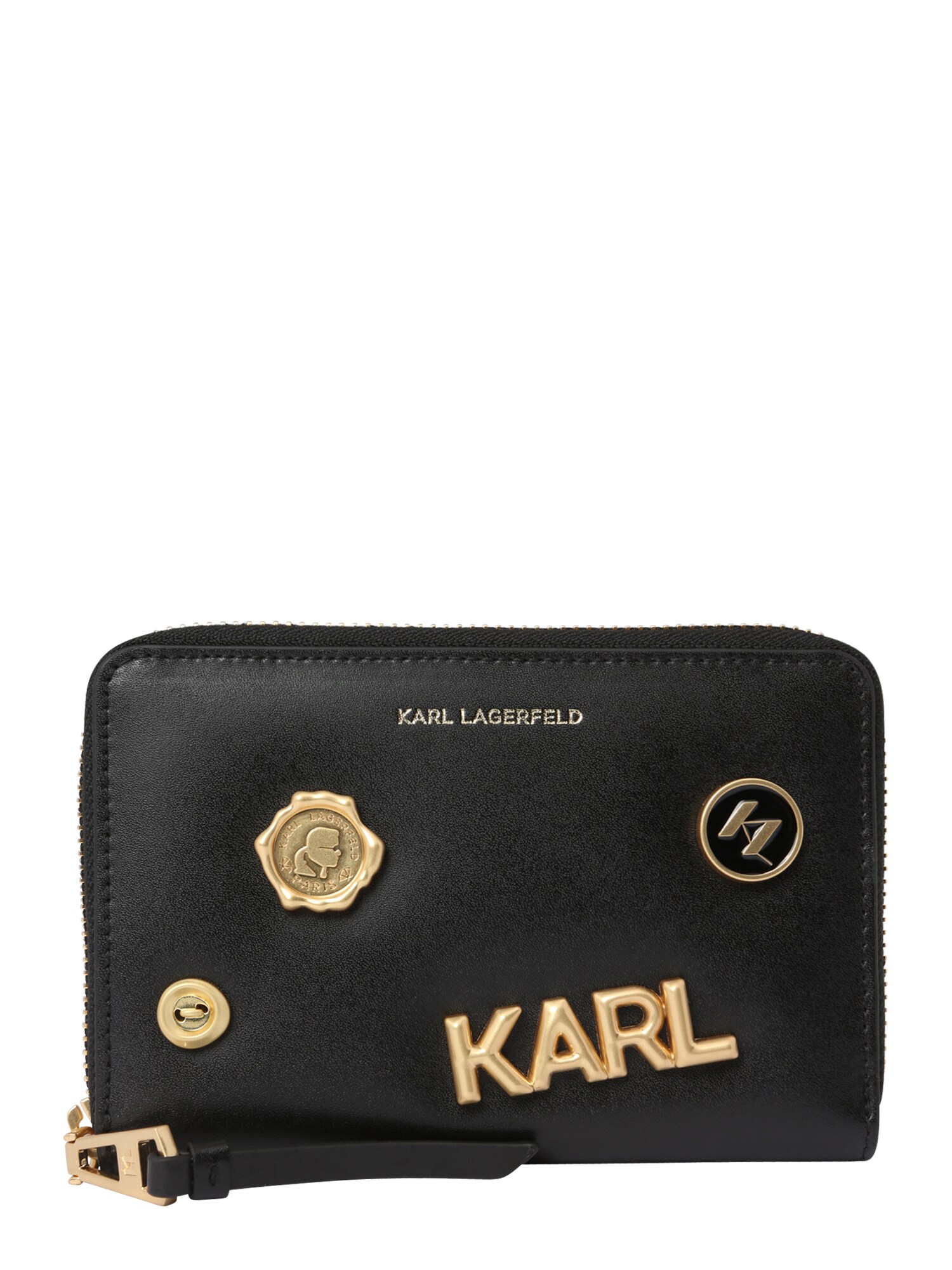 Karl Lagerfeld Naudas maks zelts / melns