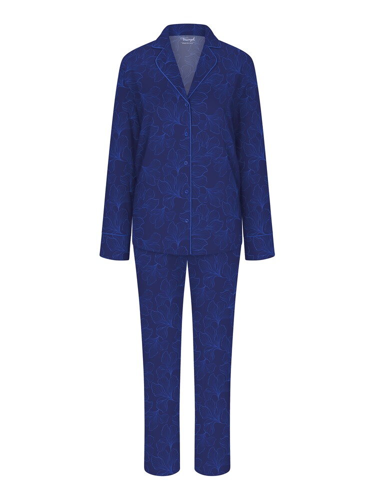 TRIUMPH Pyjama ' Boyfriend Fit ' Damen Größe M blau Winterkleid