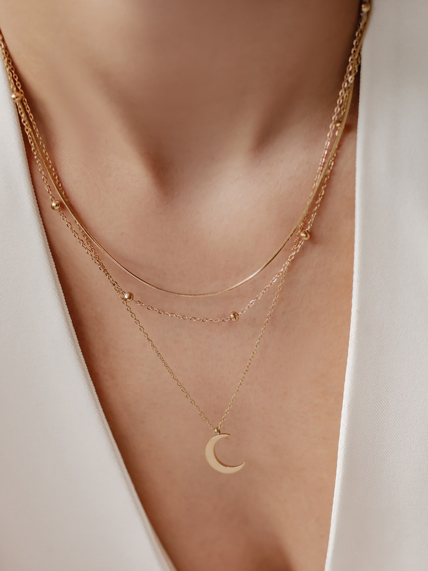 Thumbnail - Hey Happiness Kette Mond Set