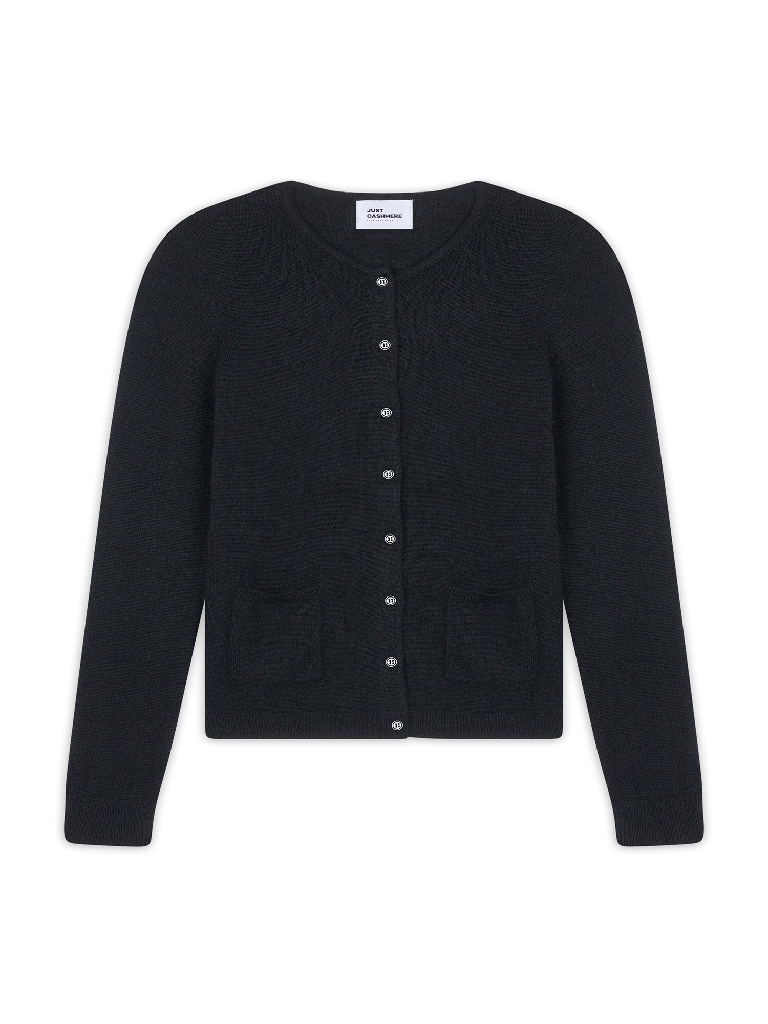 JUST CASHMERE Geacă tricotată KATHARINE  negru