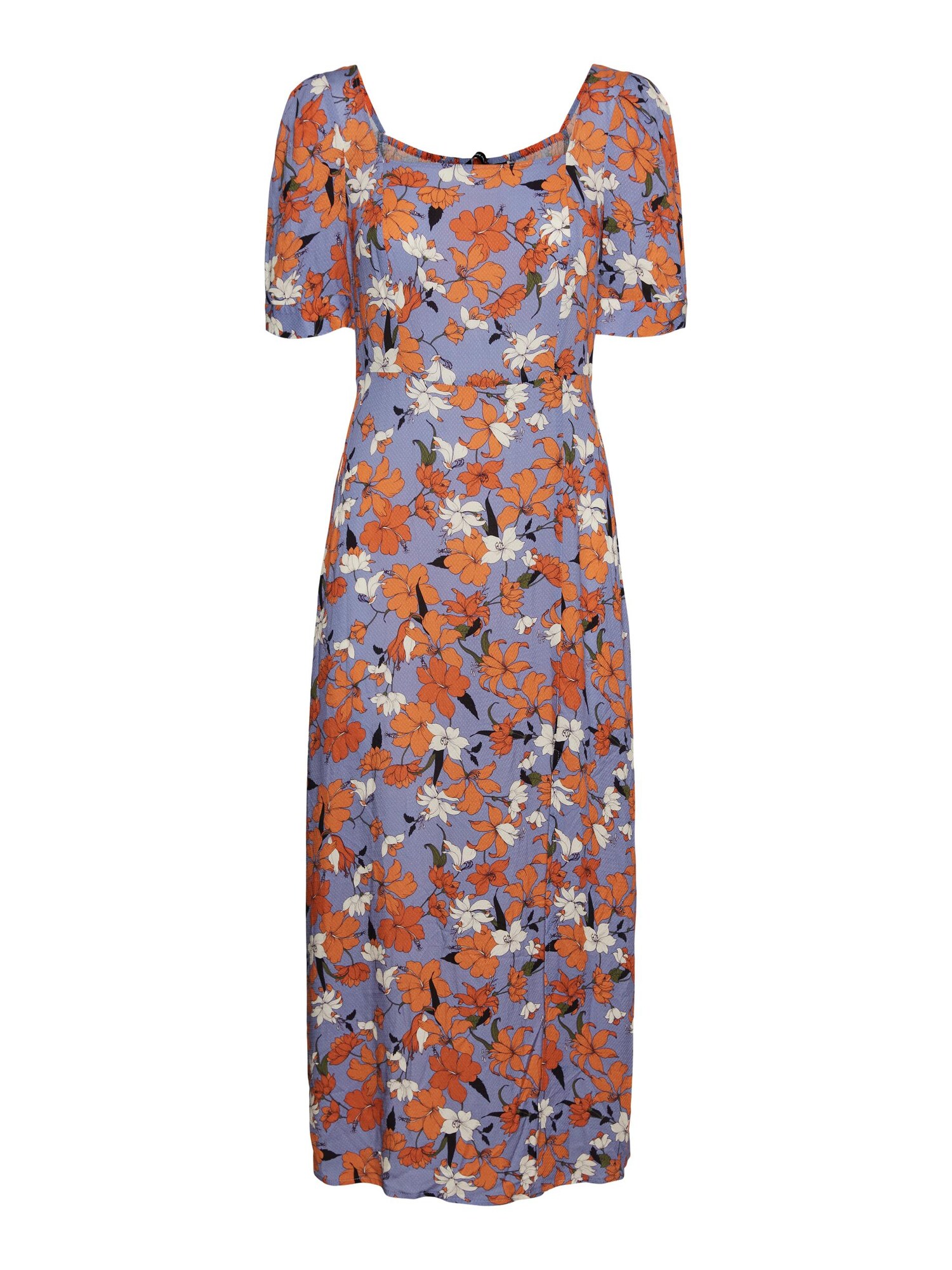 VERO MODA Šaty 'Anne' olivová / svetlofialová / tmavooranžová / čierna / biela
