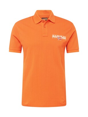 Napapijri Shirt ‘E-AYLMER’ Marine / Donkeroranje / Bloedrood / Wit