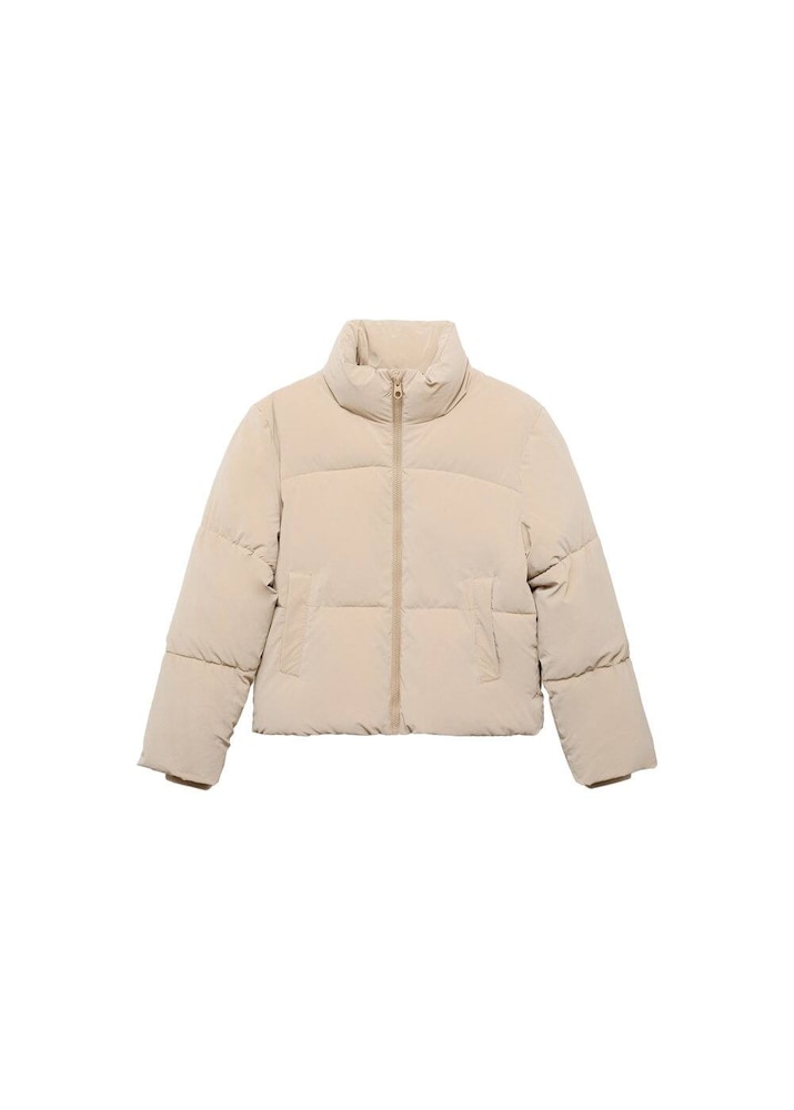 MANGO TEEN Jacke Damen Größe XXXS beige
