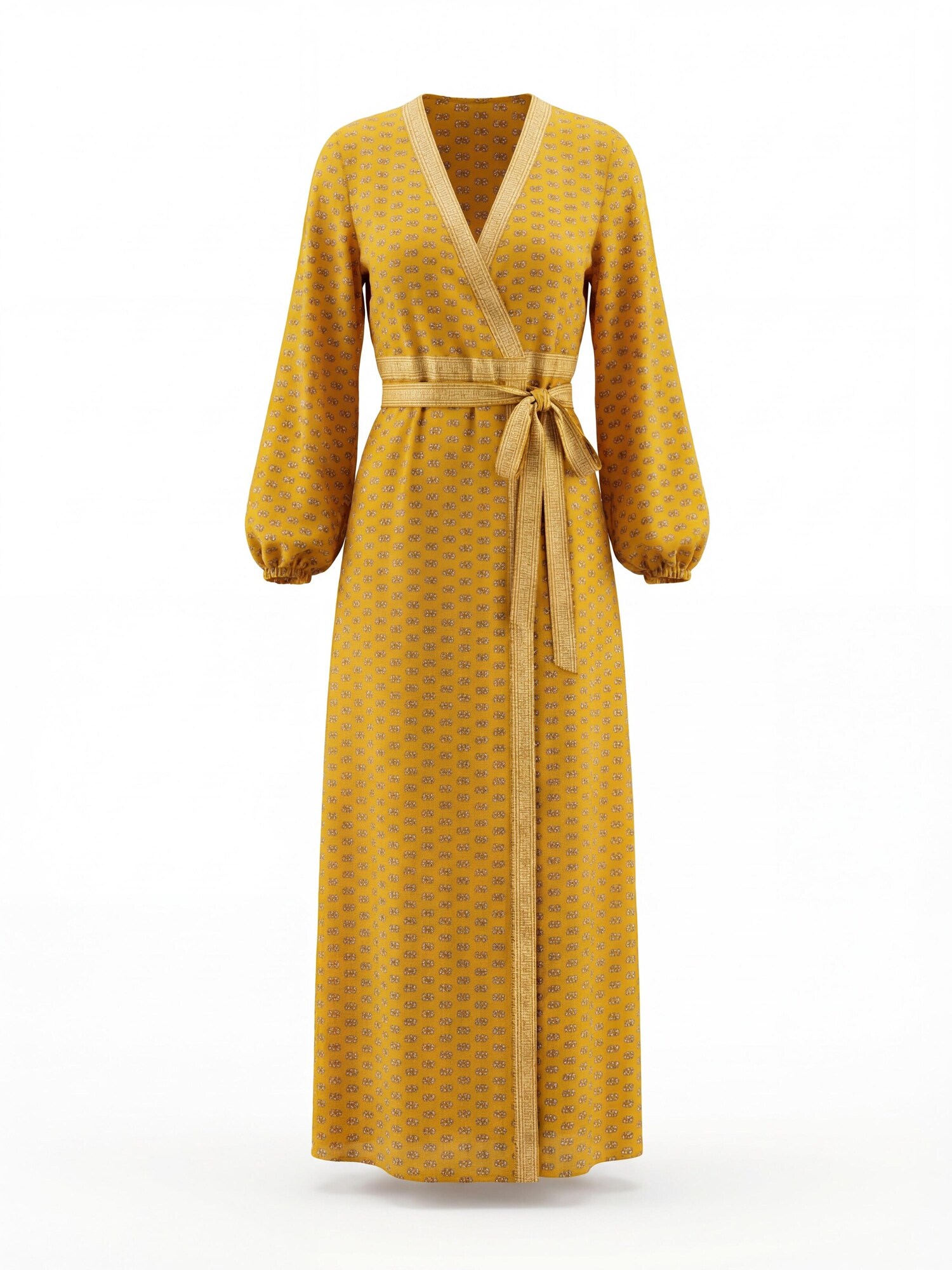 Shop Karey Kimono 'Amara Kimono Dress'  senape