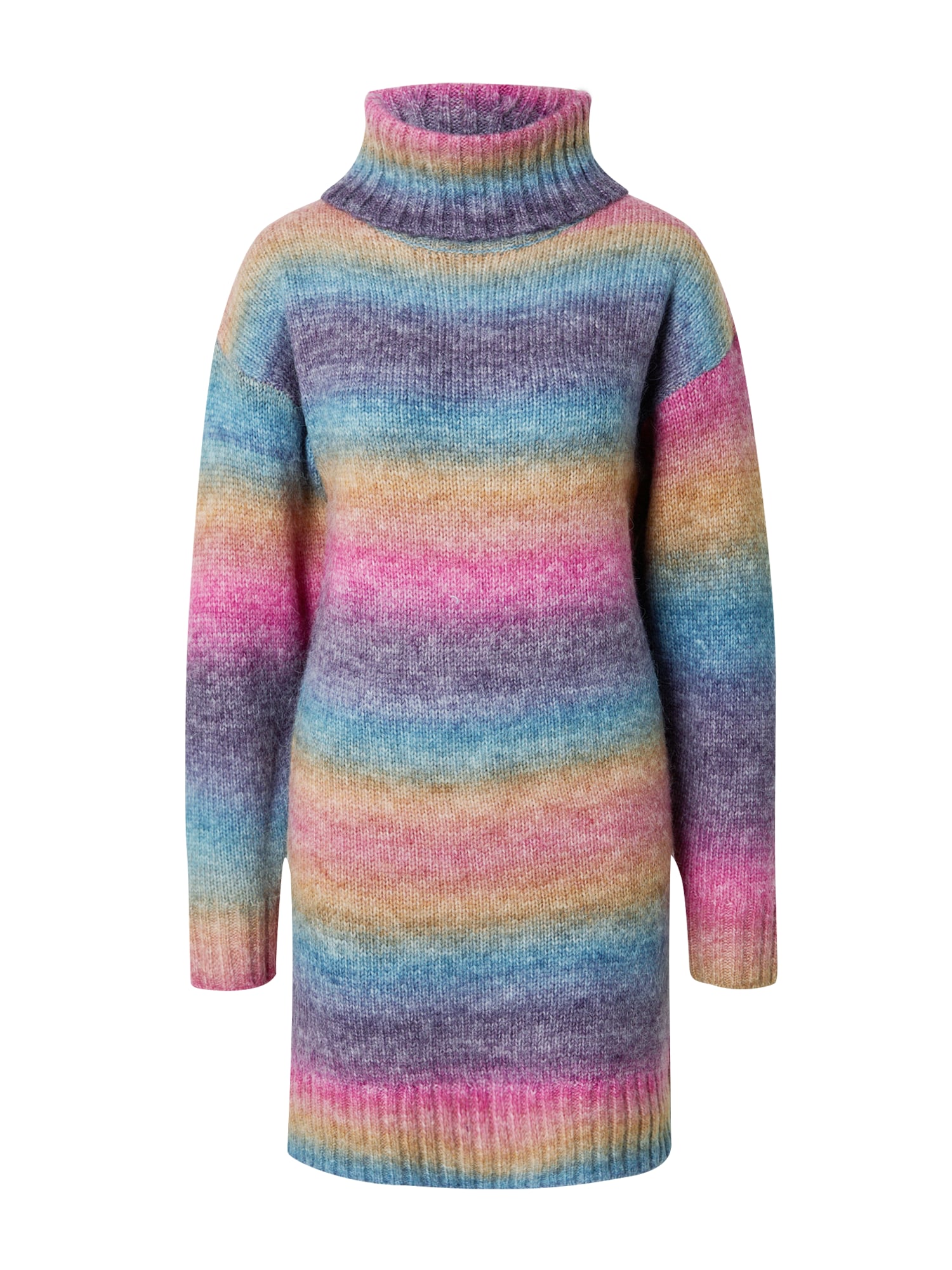River Island Megzta suknelė 'COMET' šviesiai mėlyna / tamsiai violetinė / oranžinė / rožinė