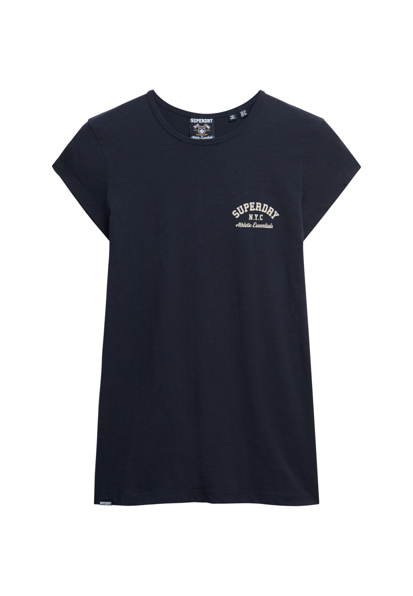 Superdry & Co Shirt 'Athletic Essential' Marine / Wit