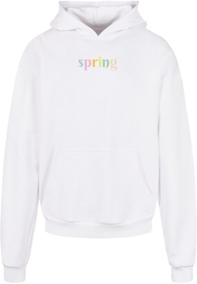 Merchcode Sweatshirt ‘Spring – Spring’ Geel / Oranje / Pink / Wit