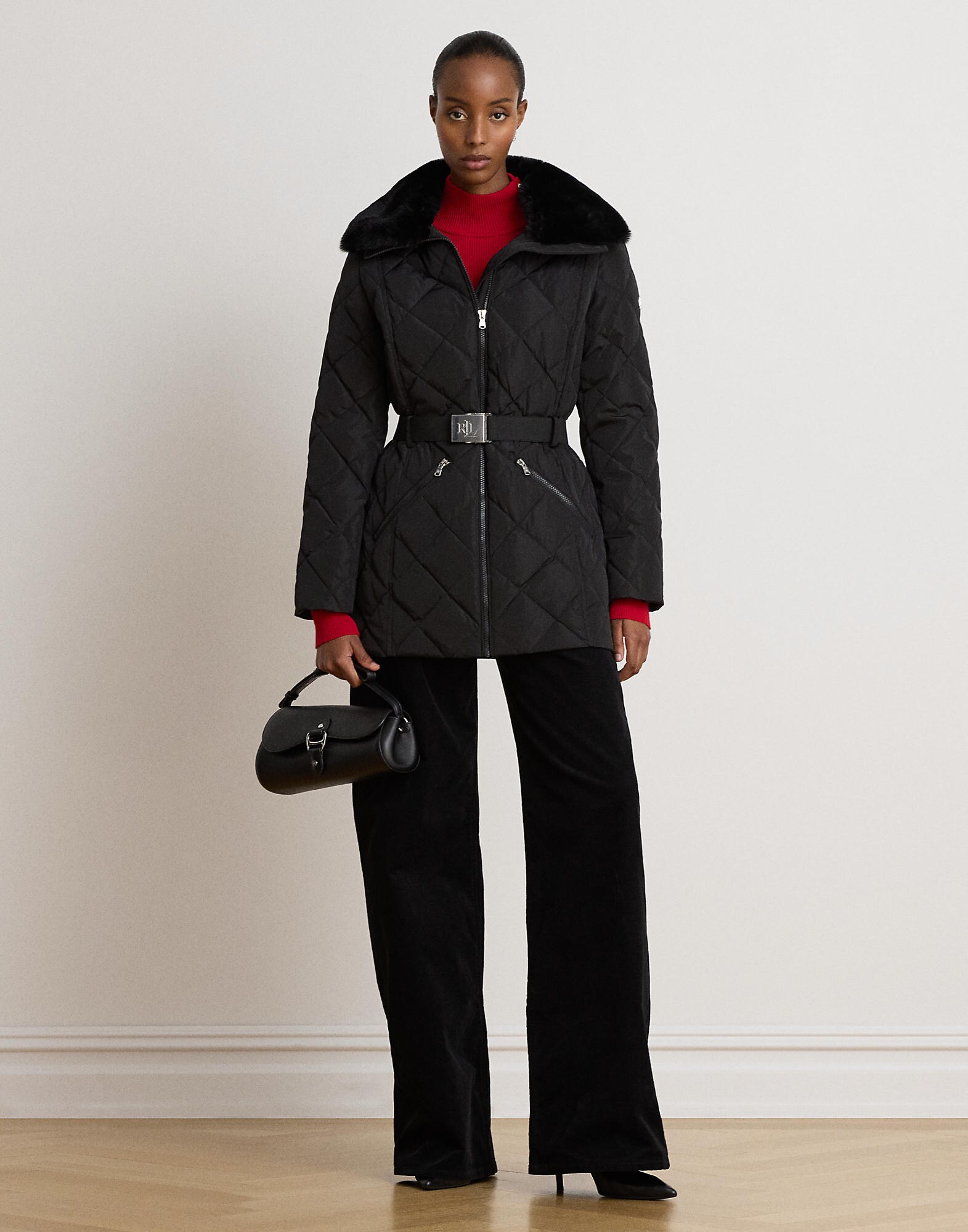 Lauren Ralph Lauren Chaqueta de entretiempo negro – imagen 4