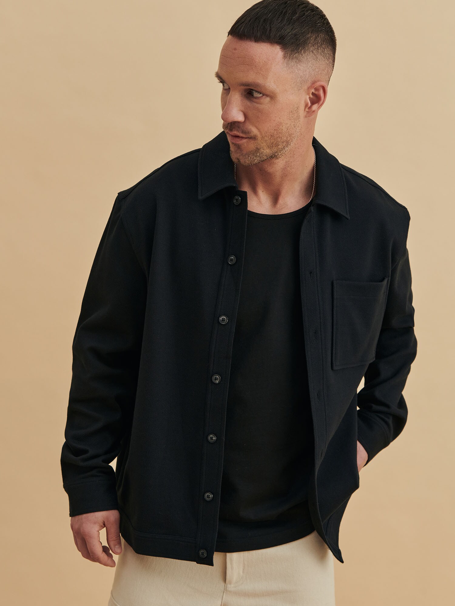 DAN FOX APPAREL Átmeneti dzseki 'Marco'  fekete termék 2. képe