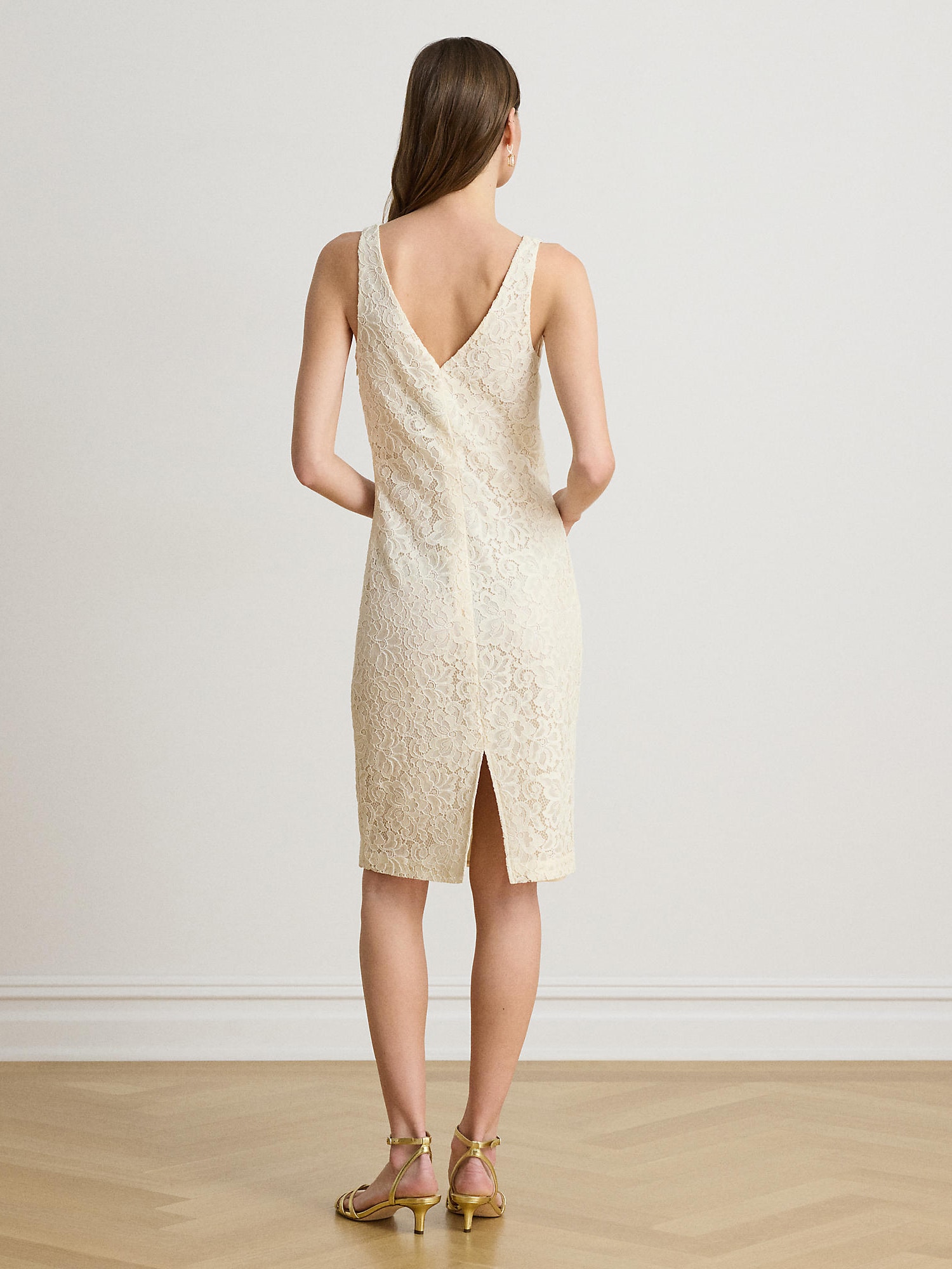 Lauren Ralph Lauren Vestido crema – imagen 3
