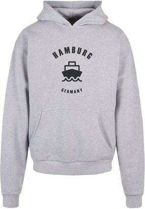 Merchcode Sweatshirt ‘Hamburg’ Grijs / Zwart