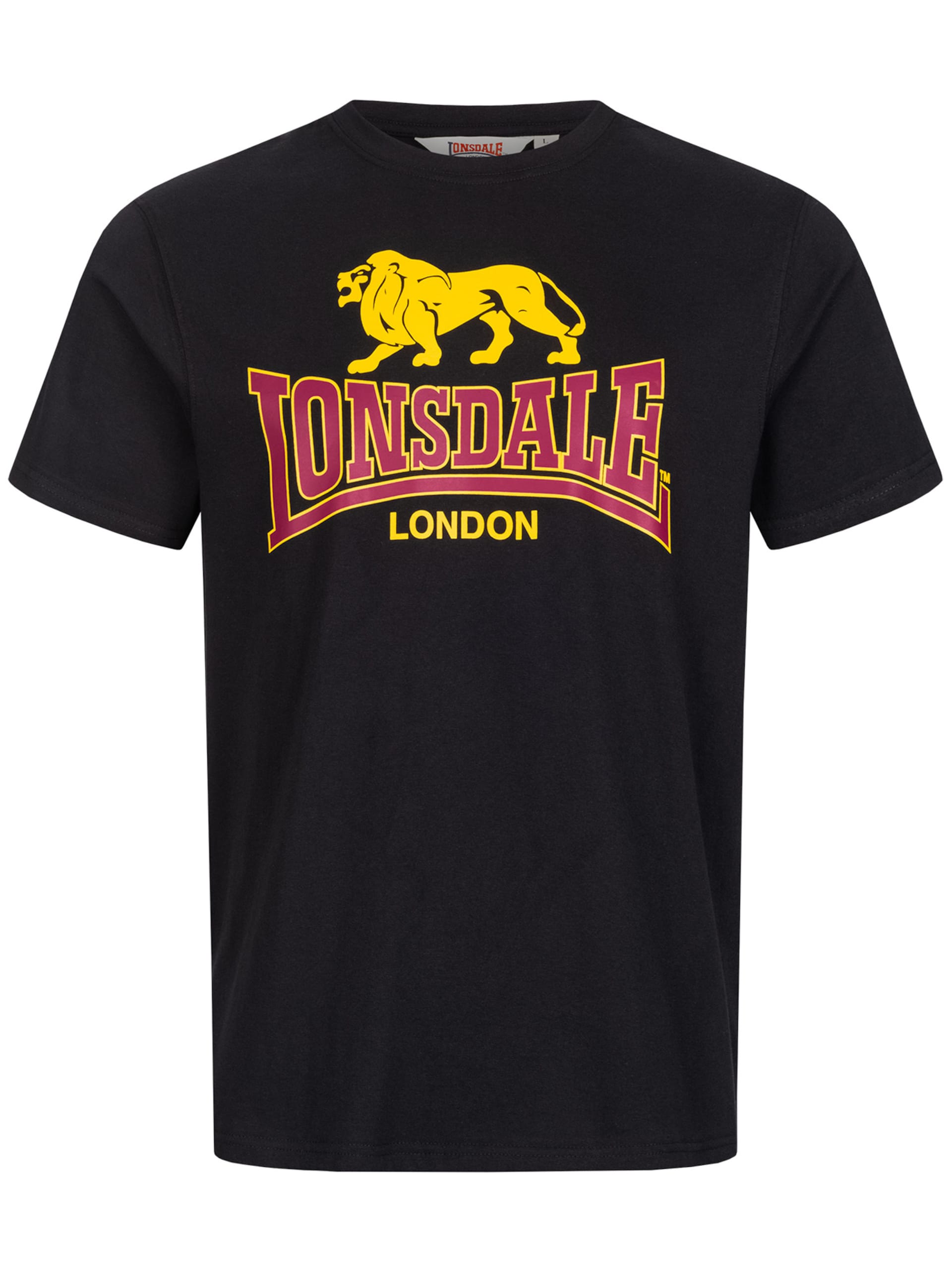 LONSDALE T-shirt 'Taverham' gul / grenadine herr