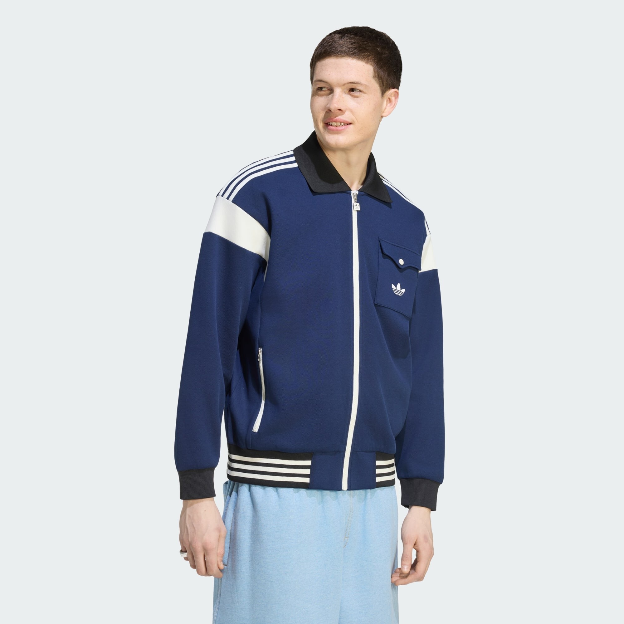 ADIDAS ORIGINALS Chaqueta de entretiempo 'TRACK TOP'  navy / blanco