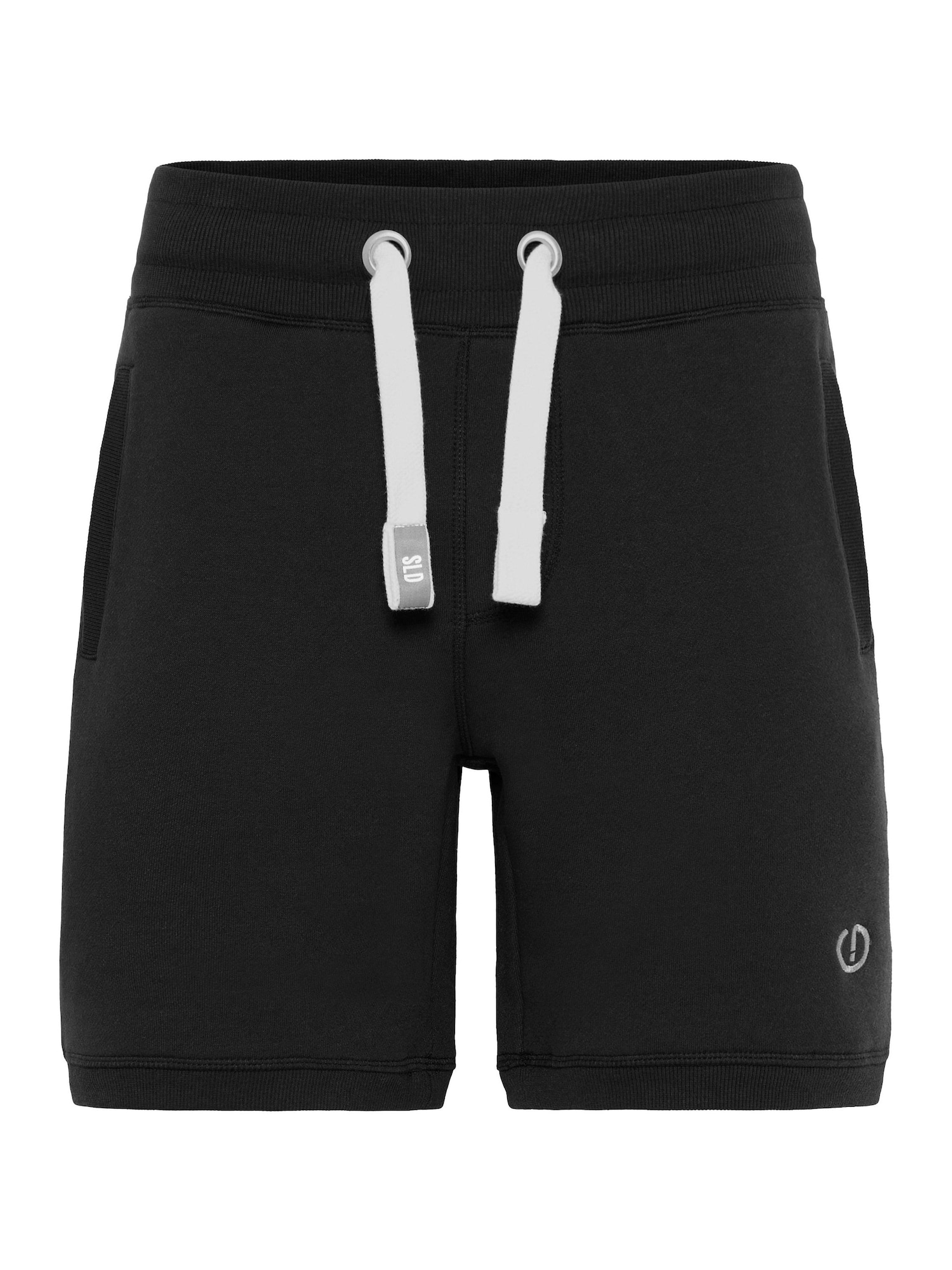 Solid Pantalón negro / blanco