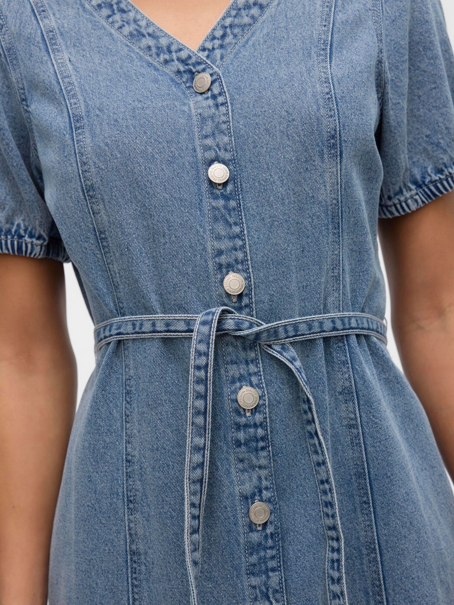 VERO MODA Košeľové šaty 'VMJanet' modrá denim (obrázok 6)