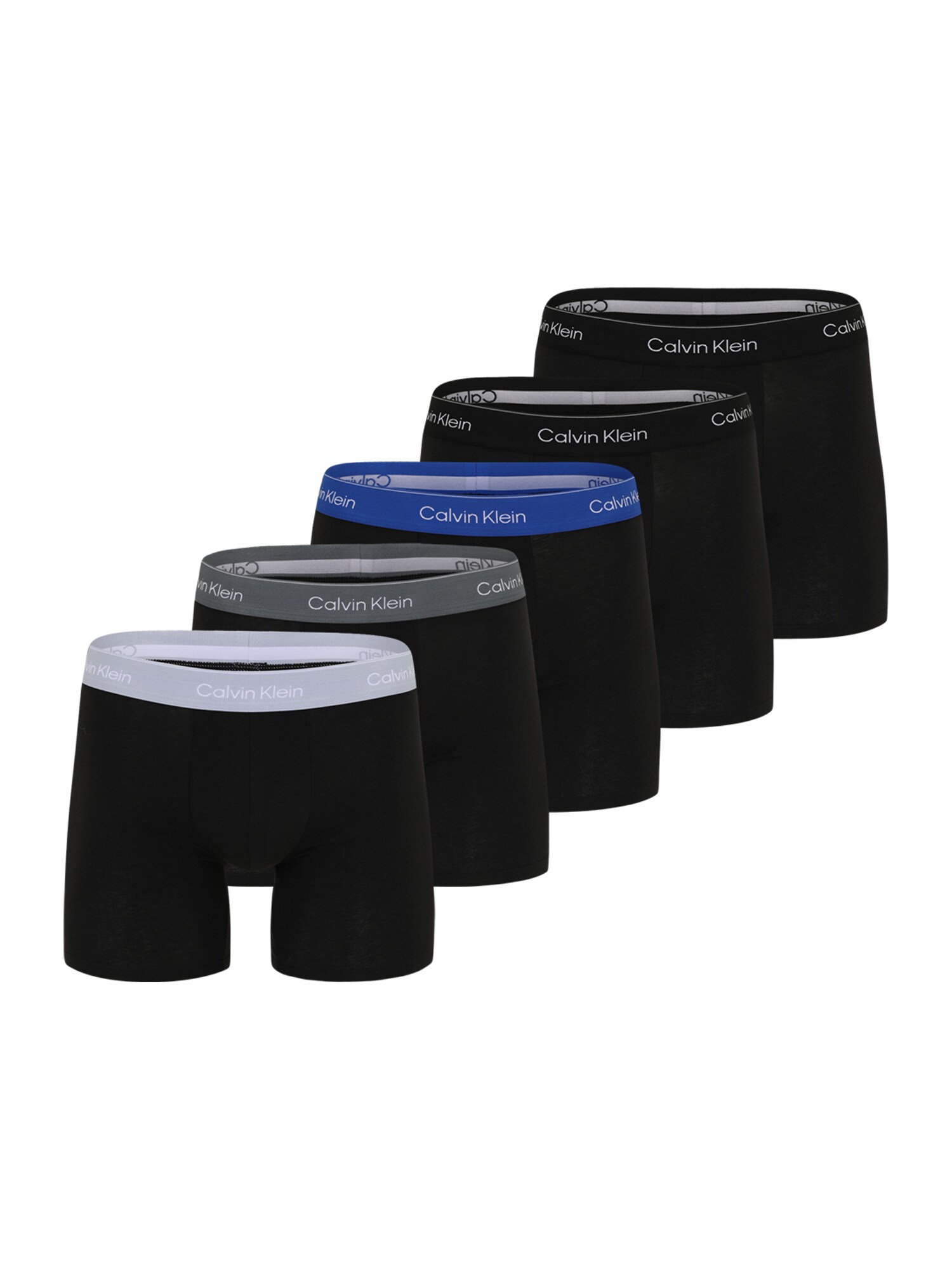 Calvin Klein Underwear Boxeri  albastru / gri / negru / alb