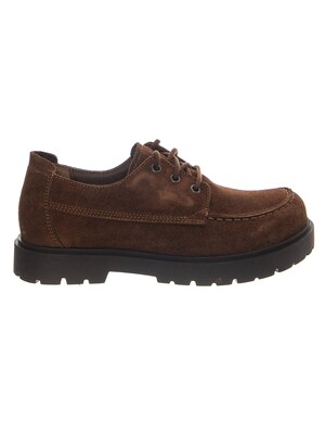 BIRKENSTOCK Zapatos con cordón 'Highwood Moc Lace Low N Suede Leather Carafe'  marrón