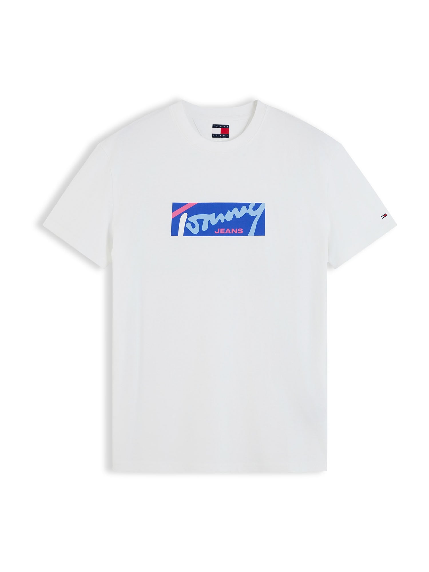 Tommy Jeans Tricou bleumarin / roșu intens / alb